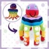 Thumbnail of a multicolour cuddly custom made octopus from kids drawing 